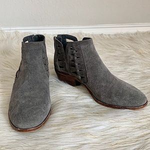 Vince Camuto grey suede ankle boots